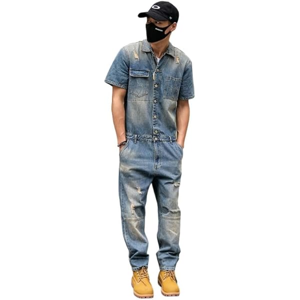 leeダークデニム ジップアップ オーバーオール ツナギLee ダークデニム