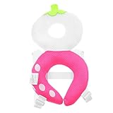 Baoblaze ベビー　ヘッド　プロテクター　保護　安全ヘルメット　可愛い　リュック　通気性　全9種類　 - 中空イチゴ