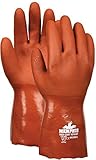 MCR Safety 6620KVM 10-Inch RedCoat PVC Double Dipped Seamless Kevlar/Cotton Plaited Liner Gloves wit