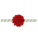 Zhhlaixing ベビー小物 Christmas Baby Girls Toddler Kids Stretch Chiffon Flower Headband Hairband Hair Acc