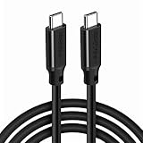 KKM-ラブショー TYPE-C 3.2 USB-C & USB-C ケーブル【100W PD対応/USB 3.2 Gen 2x2-20Gbpsデータ転送】PD3.0/QC3.0超高速充電 4K/60Hz 映像出力 超高耐久 usb type c ケーブル MacBook Pro/iPad Pro/Google Pixel/Galaxy等タイプC対応 在宅勤務/出張支援 (黑0.3m)