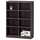 白井産業 【SHIRAI】 タナリオ オープンラック ダークブラウン TNL-1287DK