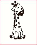 Wall Decor Plus More Baby Giraffe Wall Sticker for Nursery or Child's Room Decor Vinyl Decal 24x10 C