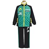 ジャージ上下 子供用 HEAD(ヘッド) トレーニングスーツ 男の子 男児 ボーイズ ジャージ 切替タイプ fo-17142sp 120cm グリーン