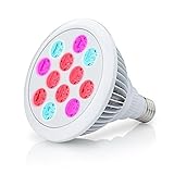 Amir LED Plant Grow Light, Highest Efficient Hydroponic LED Lights with E27 Plant Growing Bulbs for 