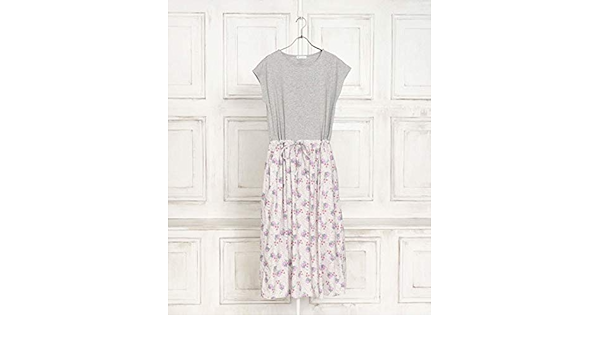 Amazon Co Jp アフタヌーンティー リビング Afternoontea Living ワンピース チュニック Gr05 リバティ プリント 切替ワンピース オフホワイト 服 ファッション小物