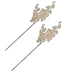 ALEKO 2 F2boc42人工42インチLong 2分岐Orchid Flowerクリーム色、2のセット