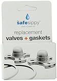 The Safe Sippy Valve and Gasket Replacement Pack, White, 6 Months by Safe Sippy