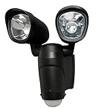 アイリスオーヤマ センサーライト LED 乾電池式 ブラック LED2個・センサー距離正面約12mタイプ LSL-1T2