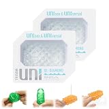 TENGA テンガ UNI ユニ DIAMOND ダイアモンド ピラミッドカット ユニセックス ぷるぷる触感 使い切り ミニローション付き 2個セット