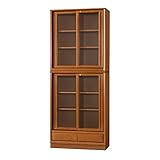 小島工芸 書棚 サイズ:W803×D400×H2003mm 引戸タイプ SP-80H ミディアム 2131894