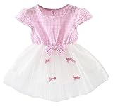 ベビーガールのドレスの6ヵ月-3歳フラワーウェディングプリンセス蝶結びのパーティードレス
