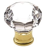 Baldwin 4323.030 1.19-Inch Crystal Cabinet Knob, Polished Brass [並行輸入品]