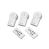 Homyl ランプ対応　3パック　2リモート　コントロール　アウトレット　プラグ　ソケット　スイッチ　セット