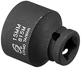 Sunex 815m 1/4-Inch Drive 15-Mm Impact Socket [並行輸入品]