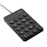 ラウンドキーキャップ有線テンキーボード／ブラック TNK-SU230BK