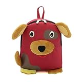 Eldori リュック サック 幼児 キッズ 子供 用 女の子 男の子 大容量 多機能 可愛い 犬 動物 ベビー リュック 幼稚園 保育園 お散歩 入学 入園 通園 誕生日 (レッド)