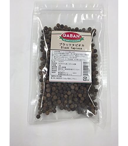 Amazon | GABAN ブラックタピオカ 100g | まめやの開発商品