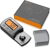 Neoteck デジタルターンテーブルスタイラスフォーススケールゲージ 0.01g/5.00g オレンジLCDバックライトと5gキャリブレーション、Tonearm Phonoカートリッジ用スタイラス圧力計 - シルバー