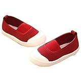 UNZ 子供靴 こどもジュース ベビー ファーストシューズ スニーカー キッズ スニーカー 軽くて やわらかい 滑り防ぐ 子供用 歩行靴 出産祝い カジュアル (内寸15CM, レッド)
