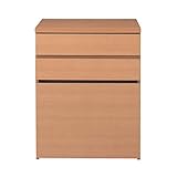 デスクサイドキャビネット　　ナチュラル　ワゴン