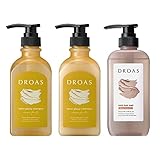 DROAS ドロアス | シャンプー トリートメント ボディーソープ 3点セット モイストグロッシー × モイスト