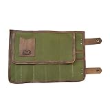 Snap Tool Roll Handmade by Hide & Drink :: Olive Canvas [並行輸入品]