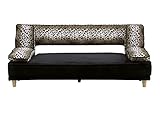 関家具(Sekikagu) ソファベッド ブラウン 幅181×奥行85-108×高さ77-35cm ヒョウ柄 224354