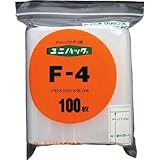 生産日本社:セイニチ 「ユニパック」 F-4 170×120×0.04 100枚入 F-4 型式:F-4（1セット:100枚入）