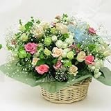 お祝いのバラのアレンジメント　ゴールド【生花】【お祝い】【記念日】【誕生日】【フラワーギフト】【バラ】