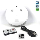 HD Hidden Spy Camera Smoke Detector,Audio Video Recording ,Mini Motion Detection DVR With Remote Con