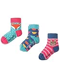 Frugi オーガニックコットン ソックス 3足組 バニー サイズ 1-2yrs （ 12-14cm ）, 2-4yrs （ 14-16cm ） (2-4yrs（2-4才：14-16cm）)