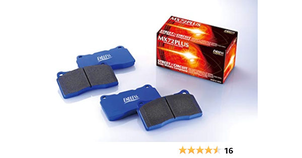 Amazon エンドレス Endless ブレーキパッド Mx72 Plus 1台分セット ミツビシ ランサー Evo 10 Cz4a Mxpl357452 車 バイク 車 バイク