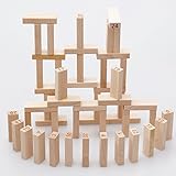Wishtime 子供 数字ジェンガ 51点セット ブロック 積み木 ドミノ 木製 バランスゲーム 大人も楽しめる