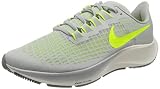 [ナイキ] エア ズーム ペガサス 37 AIR ZOOM PEGASUS 37 BQ9646 003 メンズ 厚底 ランニングシューズ ： ライトグレー×フラッシュイエロー