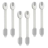 HomySnug ベビーガード ストッパー 6点セット 赤ちゃん 安全 ロック 調節可能 ラッチ キャビネット 引き出し 戸棚 冷蔵庫 ドア ロック 防災