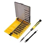 uxcell 六角精密スクリュー ドライバセットツールキット45合1 磁気 トルクス スロット付き フィリップス