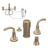 Moen kbic-d-ts5215bbアイコン2ハンドルBidet蛇口、つや消しブロンズ
