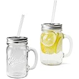 REDNEK HANDLED GLASS MUG 16oz 2Pcs  Ball MAIOSN Jar レッドネックハンドルグラスマグ 16oz 480ml ボール社 メイソンジャー USA製