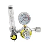 uxcell アルゴン レギュレータ 減圧 ガス 流量計 調整器　デクリメント ゲージ