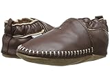 [ロビーズ] Robeez Premuim Leather Classic Moccasin Soft Sole (Infant/Toddler) シューズ Brown 18-24 Months (U