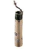 万葉庵 手びねり掛花入(絵織部) 7-57-24