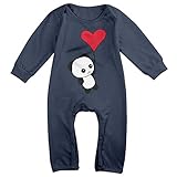 gdlovパンダLovely赤ちゃんの男の子女の子キッズ長袖CreeperロンパースボディスーツOnesiesジャンプスーツサイズUSホワイト カラー: ブルー