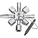Knipex Tools 00 11 01 Twin Key Universal Control Cabinet Key, Chrome by KNIPEX Tools