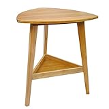 快適家 北欧風 竹製 ベット サイド テーブル インテリア家具 シンプル 木目調 収納付き ナチュラル