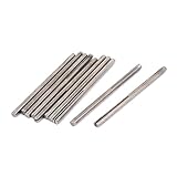 uxcell　サンドペーパーマンドレル　研磨サンドペーパー　メタル　10本入り　シルバートーン