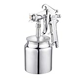 Perfk 塗料ガン　エア スプレーガン　フィード　600ml　家具 塗装 自動車補修　ペイントスプレーガン　