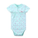 エルフ ベビー(Fairy Baby)ベビーカバーオール ロンパース ボディスーツ 肌着 半袖 (サイズ：4-6M) グリーン