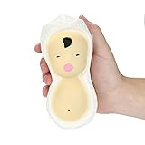 moonker Squishiesおもちゃ、かわいいSqueezeピーナッツDollsクリームパン香りつきSlow Risingおもちゃ電話チャームギフトforキッドと大人用 over 6 year 