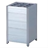 ミヅシマ工業 アルミレインスタンドP P9・9本立 232-0010 『傘立て 業務用 アルミ製 学校・病院 オフィス 公共施設 レジャー施設 サービスエリア スーパー・店舗向け』